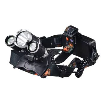 

Fast Shipping Headlight Waterproof Head 3 LED Torch T6 XPE Hunting Lamp Powerful Light Camping USB Rechargeable 18650 Battery