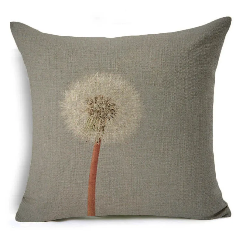 Nordic Style Plants Printed Cushion Cover