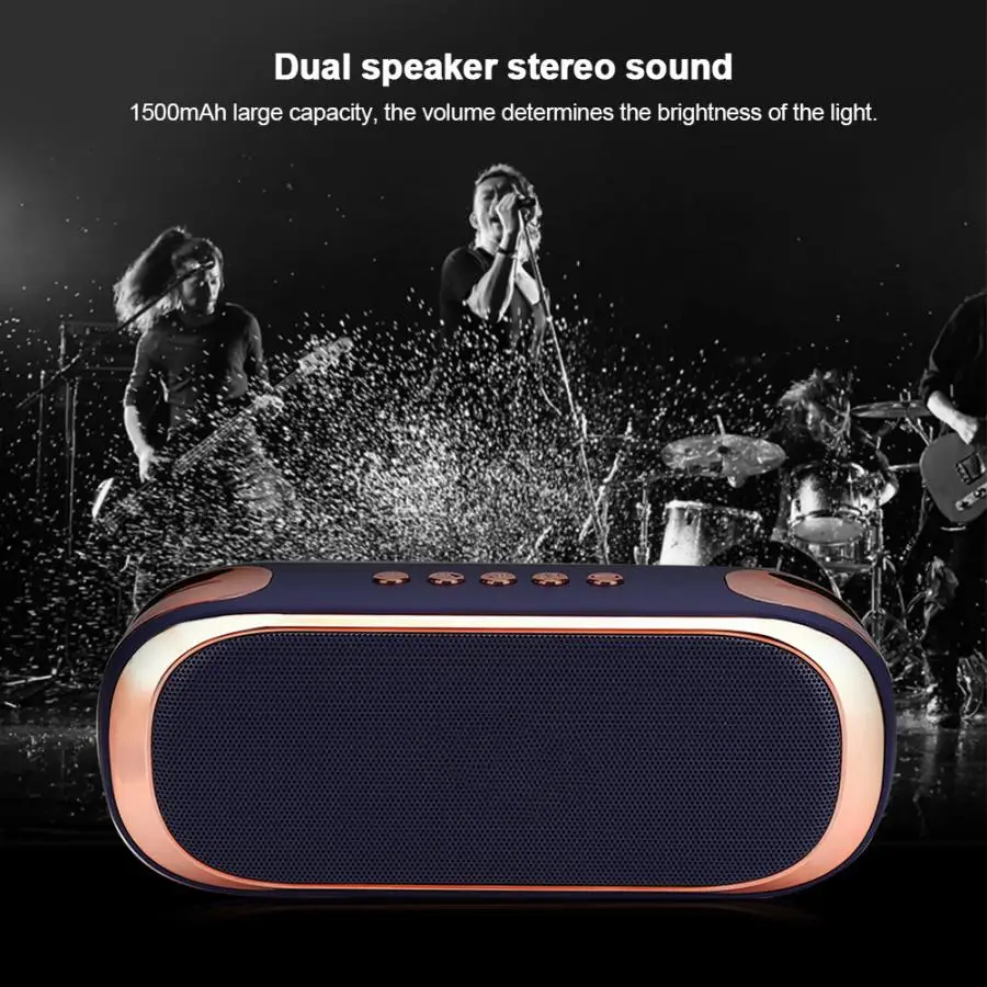 Bluetooth стерео динамик двойной Рог Сабвуфер открытый портативный мини-динамик поддержка 3,5 мм аудио интерфейс вход