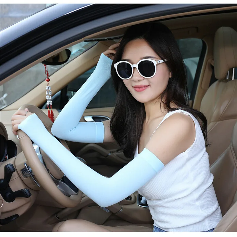 

7 Colors Unisex UV Sun Protection Arm Sleeves Elastic Arm Warmer Gloves for Basketball Golf Bike Cycling Sport Full Cover Arm