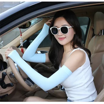 

7 Colors Unisex UV Sun Protection Arm Sleeves Elastic Arm Warmer Gloves for Basketball Golf Bike Cycling Sport Full Cover Arm
