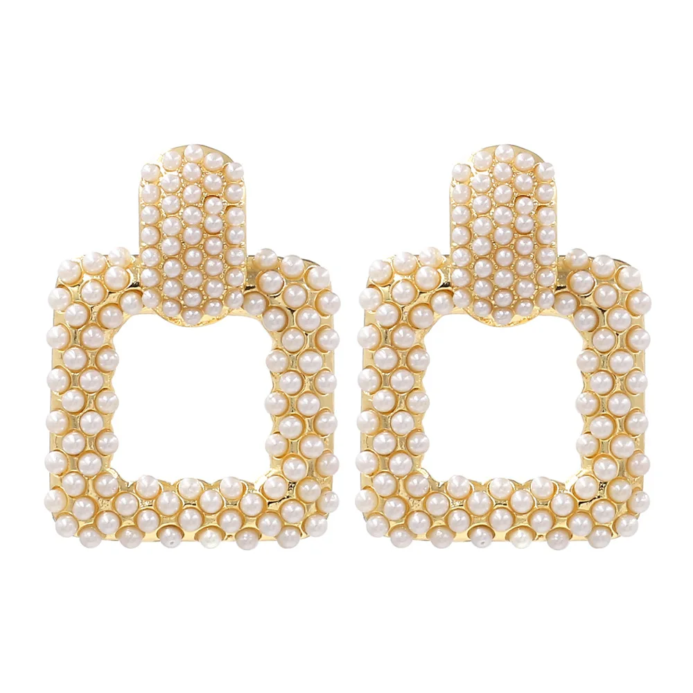

Fashion Multicolor Crystal Earrings Women's Wedding Party Statement Earrings Gold Jewelry