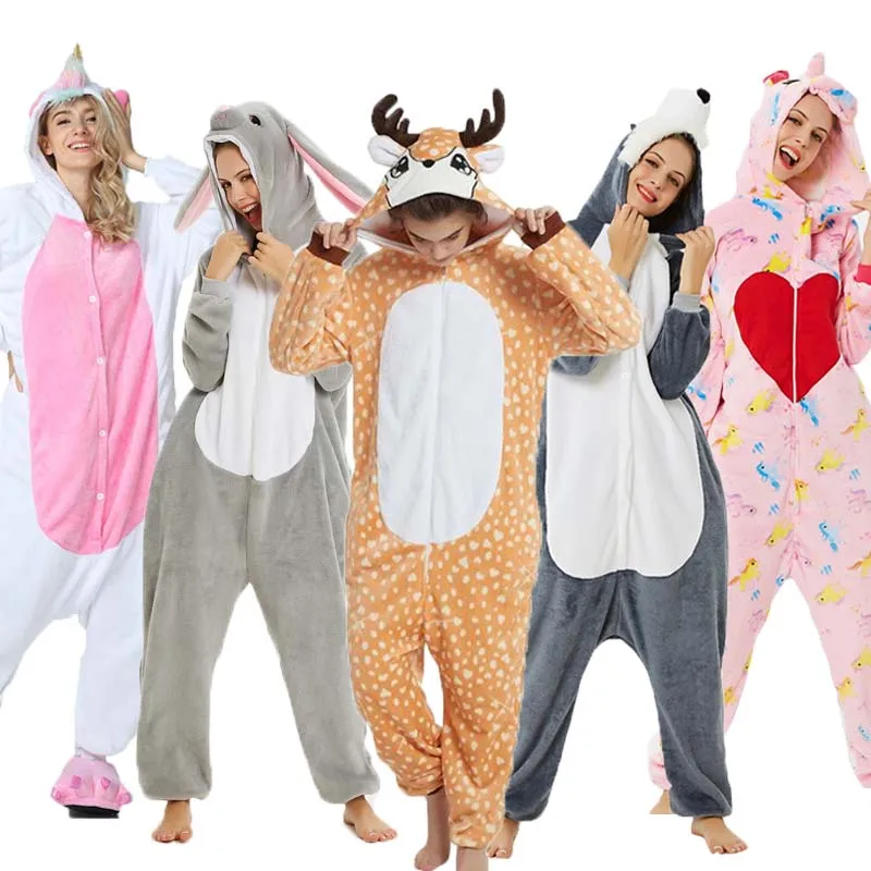 2019 Onesie Оптовая продажа животных Ститч Единорог Комбинезоны Для Взрослых Унисекс