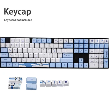 

113pcs/set Dye Subbed OEM Profile Office Accessories Easy Install Cover Ergonomic Mechanical Keyboards Decorative PBT Keycap