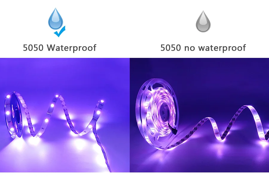 LED Strip Light RGB 5050 2835 Flexible Ribbon WiFi Bluetooth 12V led strip 20M 5M 10M 15M Waterproof Tape Diode+Control+Adapter