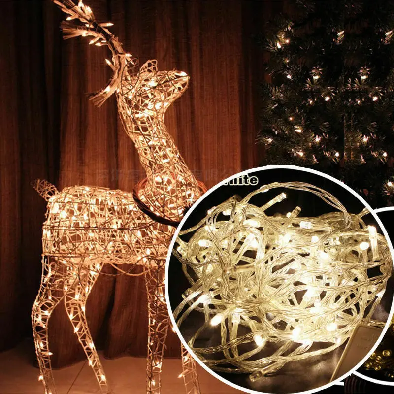 star fairy lights 10M 100LEDs LED Fairy String Lights Multicolor Garland Beads Outdoor Waterproof Holiday Party Christmas Tree Decor 110V 220V garden string lights String Lights