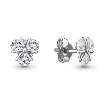

AQUAMARINE stud with cubic, silver 925