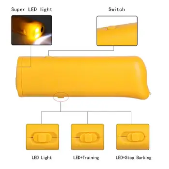 

1PC 3in1 Anti Barking Ultrasonic Pet Dog Repeller Anti Barking Stop Bark Training Device Trainer LED Ultrasonic Without Battery