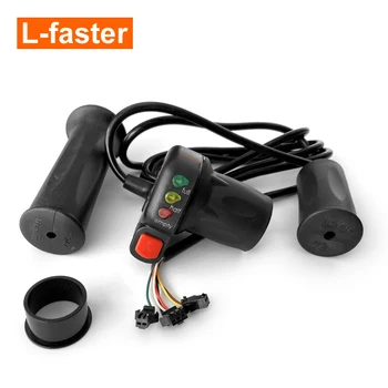 24V 36V 48V Bici elettrica Mezza Torsione Manopole dell'acceleratore Stato di alimentazione Indicatore LED Parte di conversione E-bike Controllo della velocità