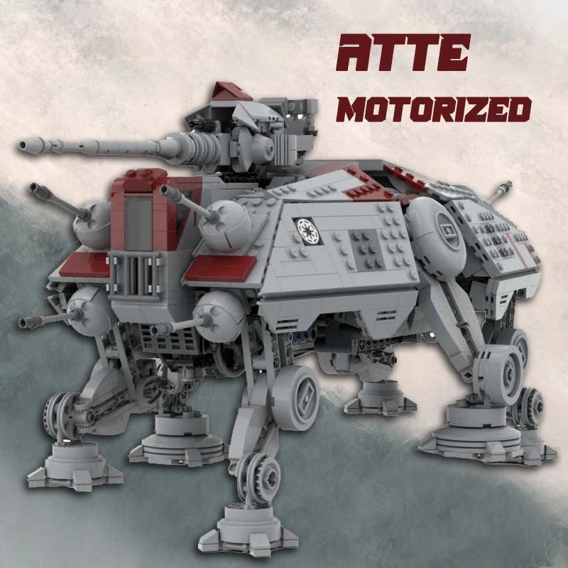 Новинка моторизованный строительный конструктор Star Plan MOC AT-TE радиоуправляемые