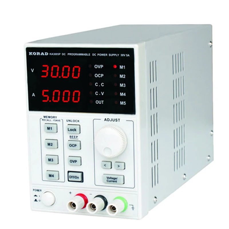 

High Precision Programmable Adjustable Digital DC Power Supply KORAD KA3005P 30V/5A and USB Connect Computer 220V