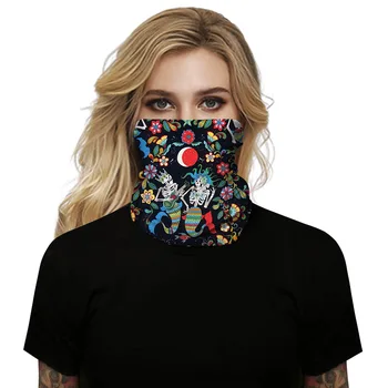 

Lotus Digital Printing Outdoor Mountain Climbing Riding Multi-functional Sun-resistant Pest Control Mask