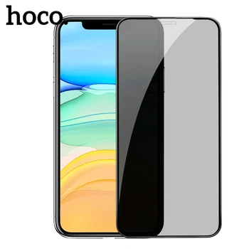 

HOCO 3D Privacy Tempered Glass for iPhone X XR 11 Pro Max Screen Protector Full Cover 0.25mm Protective Glass For iPhone XS Max