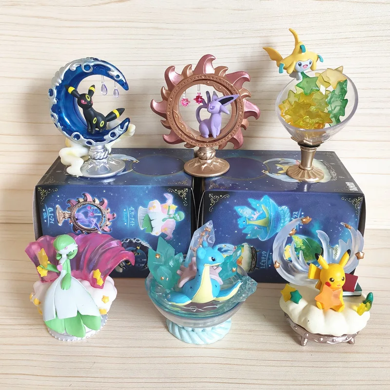 gi joe toys Genuine Pokemon Blind Box Starry Sky Sleep Edition Figures Pikachu Umbreon Jirachi Lapras Espeon Gardevoir Decoration ModelDolls hulk toys