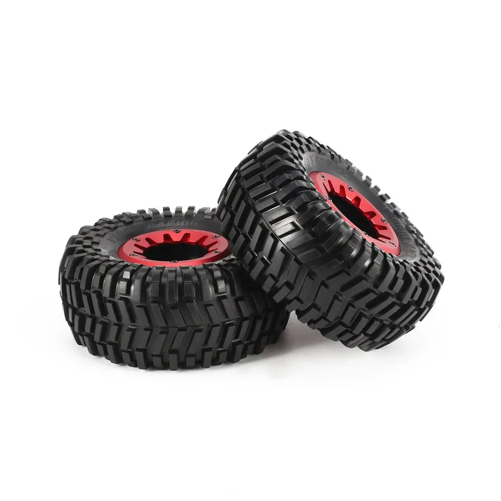 

2Pcs 128mm Rock Crawler Wheel True beadlock Rim and Tires for 1/10 Traxxas HSP HPI ZD Racing RC Car Tire Model Parts Component