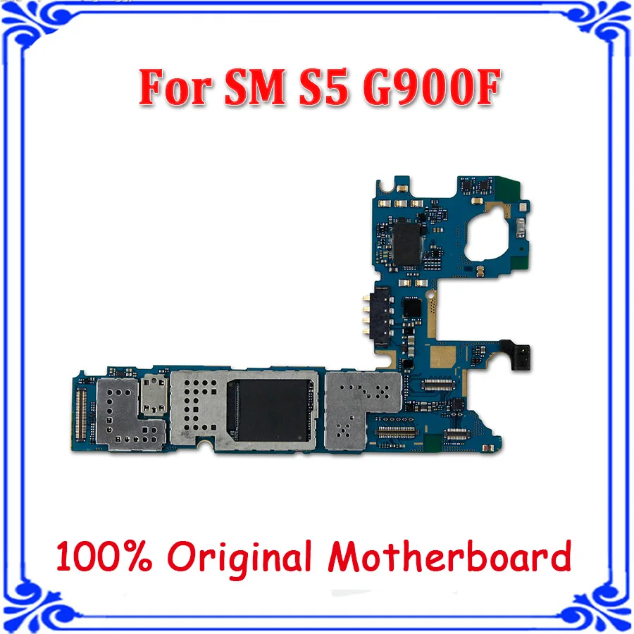 

original 16GB G900F logic board with Chips motherboard for samsung Galaxy S5 G900F full function board EU version unlock