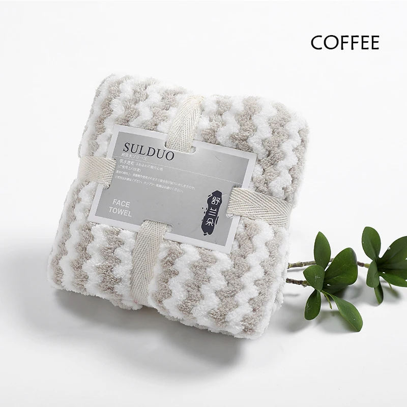 coffee YIANSHU высокое качество Коралловое бархатное полотенце домашнее мягкое и дышащее впитывающее полотенце для ванной кухонное чистящее полотенце - Цвет: coffee