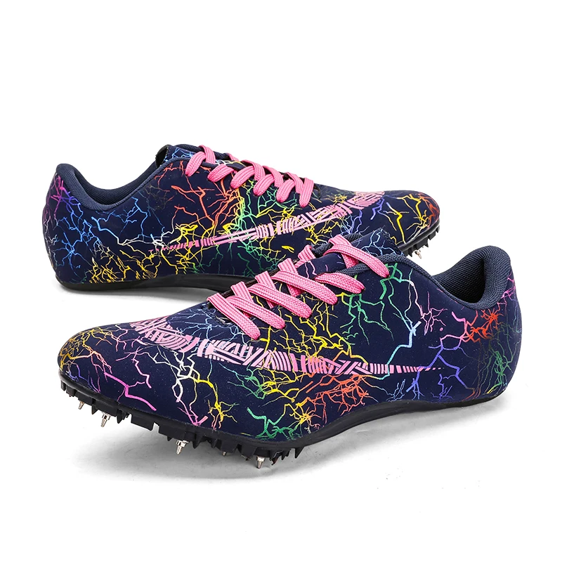 Беговые кроссовки с шипами обувь для бега и сетчатая дышащая легкая