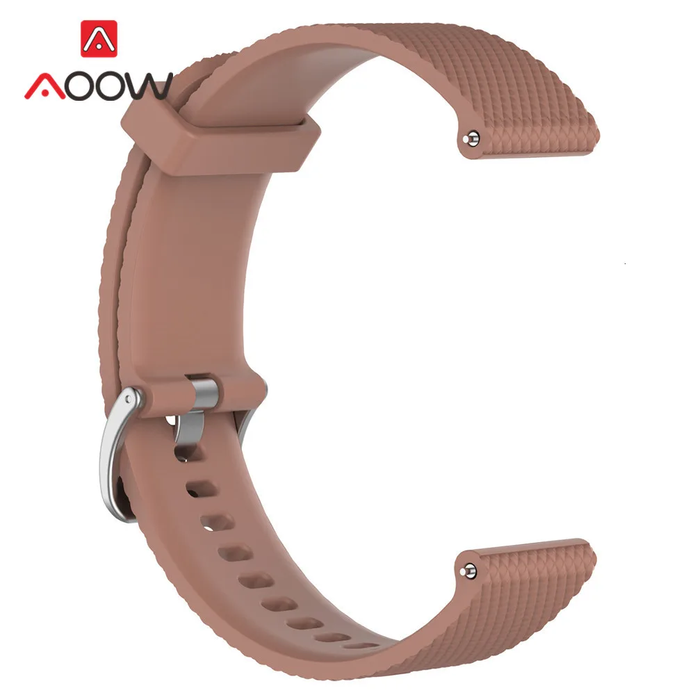 20 мм силиконовый ремешок для часов Garmin Forerunner 245 м/vivoactive 3/vivomove HR samsung Galaxy Active 42 мм браслет ремешок