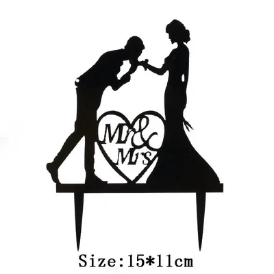 BBK Золотой MR& MRS акриловые буквы Топпер для торта «С Днем Рождения» свадьбы и Помолвки торт украшения взрослых день рождения сувениры - Цвет: BBK