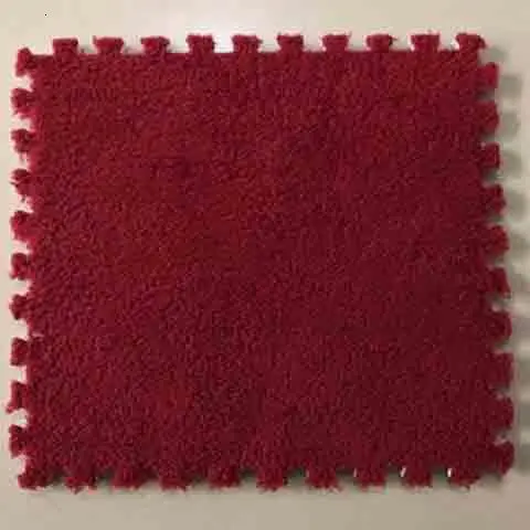 wine red 10 шт./партия разделенный ковёр для спальни, домашний коврик с пазом, плюшевая подушка, коврик для пола из пены Eva - Цвет: wine red