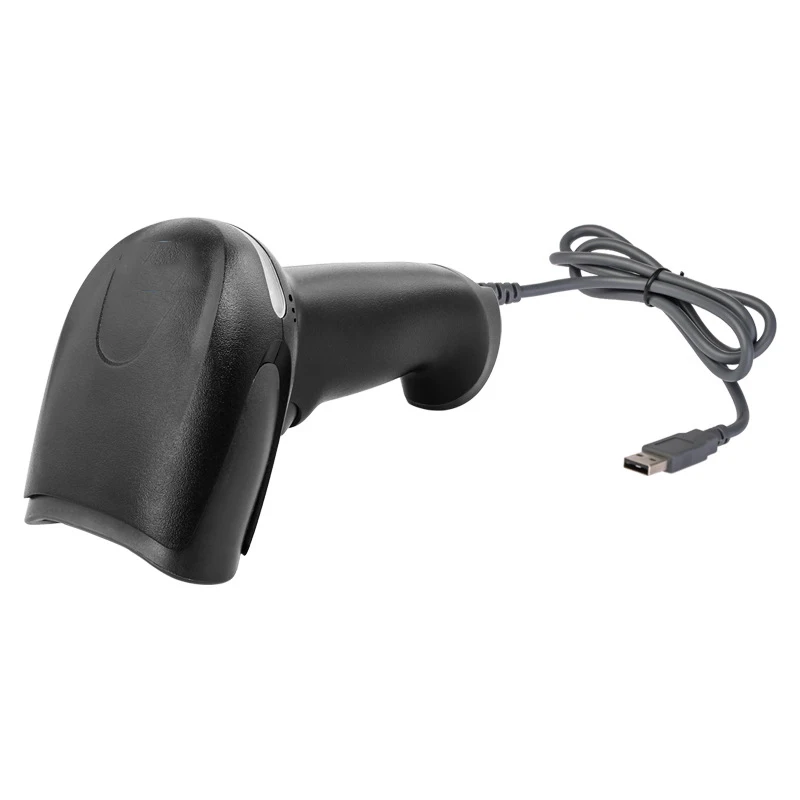 Scanner de Código de Barras Scanner a Laser com Fio Arma de Código de Barras sem Fio Scanner a Laser Vermelha com Fio Scanne 1d Luz