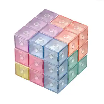 

Magnetic Building Blocks Kids Building Tile Set Puzzle Magic Cube Educational Toys for Baby Toddlers