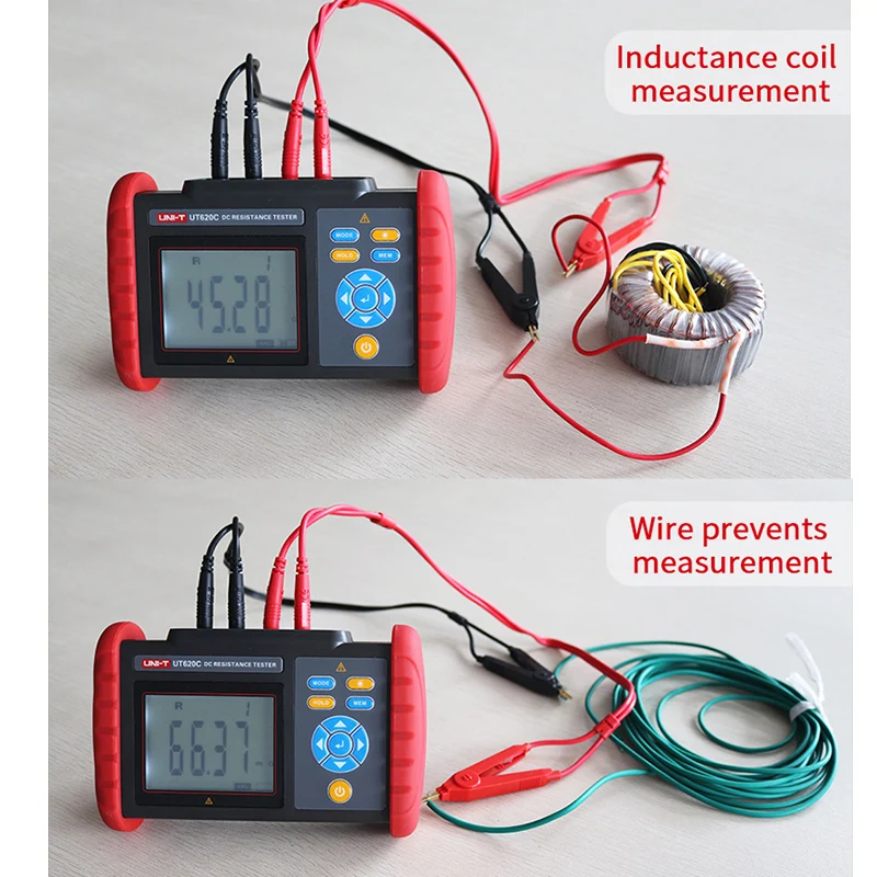 UNI-T Digital Meter DC Low Resistance UT620C Milliohm Meter DC Milliohm Low Resistance Microohm Ohm Tester resistance tester