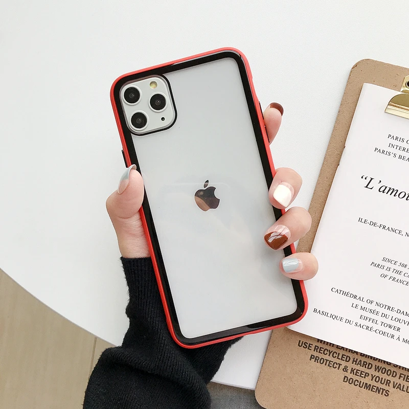 Модный Цветной Стеклянный чехол для iphone 11 pro X XS, двухцветный анти-осенний Чехол для мобильного телефона iphone 7 8 6 plus, чехол для мобильного телефона - Цвет: SJK22-2