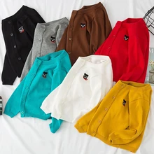 Новые детские свитера для мальчиков, весенний кардиган для маленьких девочек с рисунком медведя, осенняя трикотажная одежда для малышей, Детский свитер, топы для детей, одежда