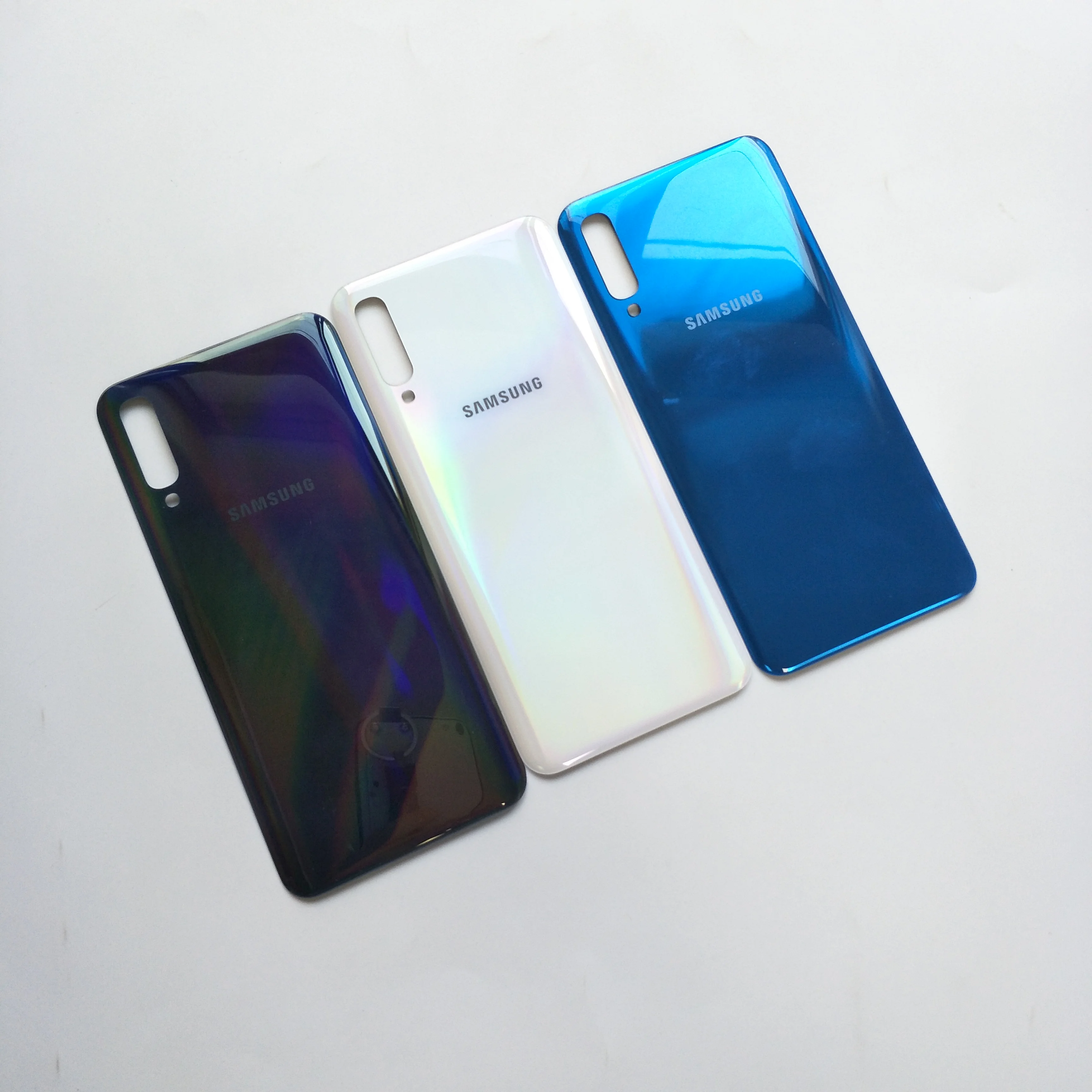 Чехол на заднюю панель для samsung Galaxy A50 A505F, чехол на батарейку, чехол на заднюю дверь, Сменный Чехол для ремонта A50, наклейка