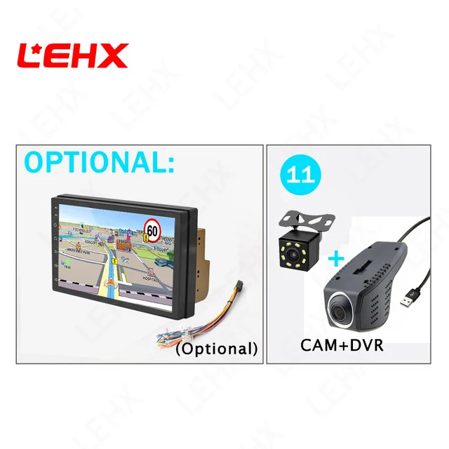 LEHX " автомобильный Android 8,1 автомобильный Радио Автомобильный gps навигатор мультимедийный видео плеер dvd для Volkswagen Nissan hyundai Kia toyata CR-V - Цвет: LE7015-DVR-CAM