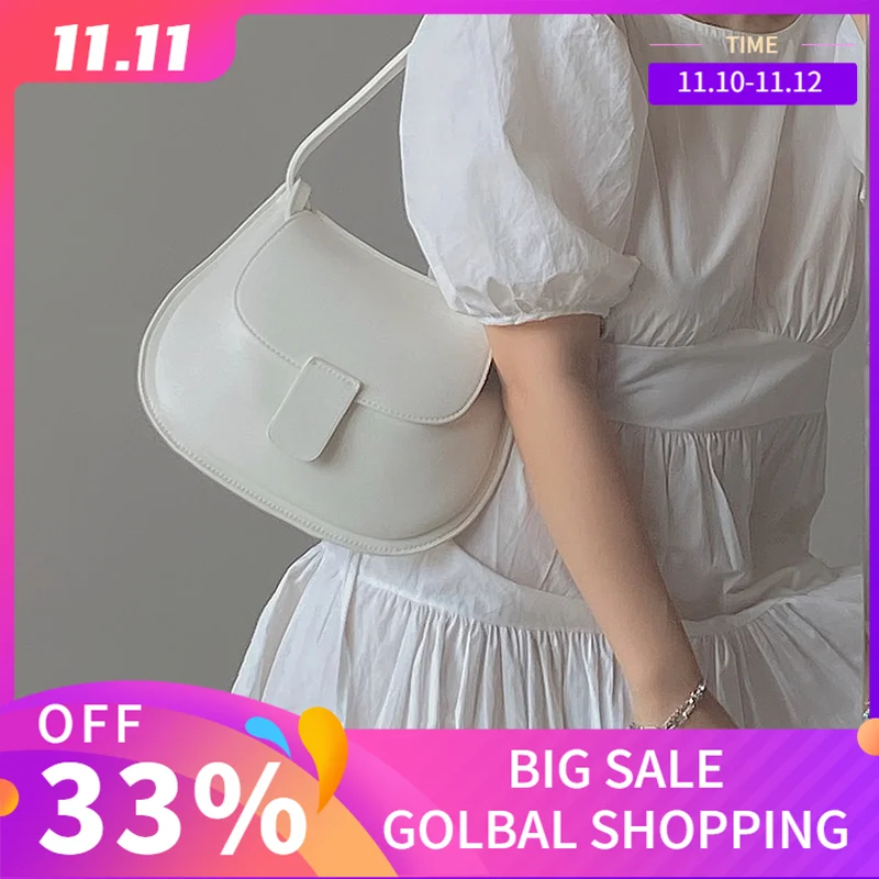 

GOPLUS Retro Saddle Bag for Women 2020 New INS Crossbody Bags Baguette Bag Female Shoulder Messenger Dumpling BagBolsa Mujer