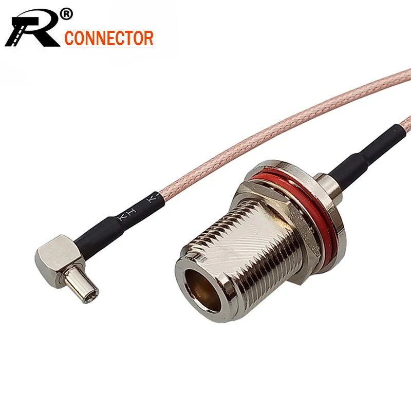SMA Female to TS9 Male Plug Right Angle Connector RF Pigtail Cable RG316 15cm 
