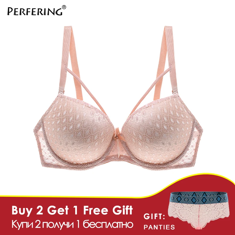  Perfering New Lace Sexy Bra Padded Push-up Bra Women's Underwear Comfortable Brassiere Lingerie Adj