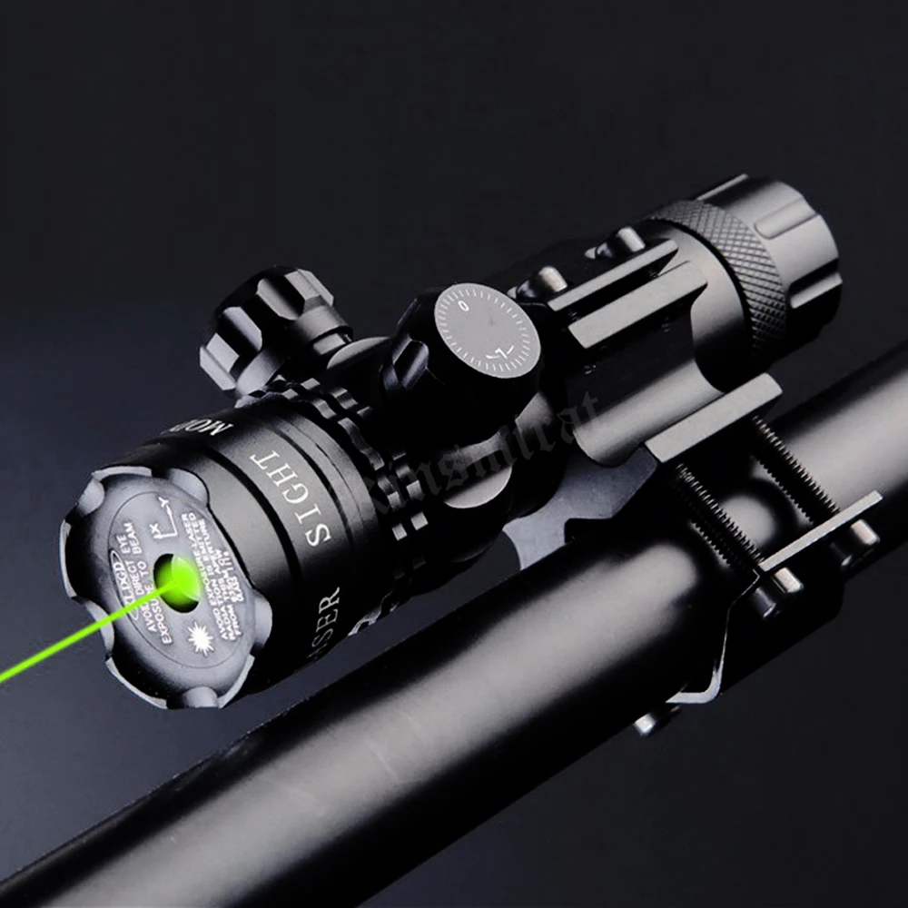 Универсальный зеленый лазерный точечный тактический прицел с креплением для страйкбола охотничьей стрельбы лазер направляющая пистолета и винтовки