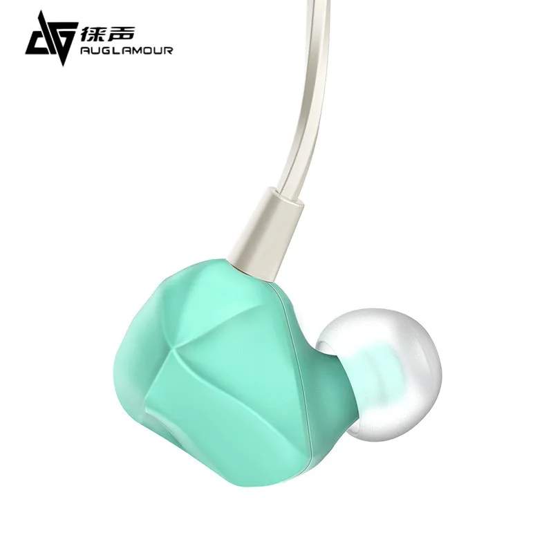 AUGLAMOUR F100C 10MM Graphene Dynamic Driver In Ear Earphone Earbuds HIFI Headset With Oxygen Free Copper Cable AT200 T100 | Электроника