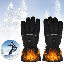1 пара унисекс Зимние USB грелки для рук с электрическим тепловым подогревом перчатки с подогревом на батарейках мужские и женские мотоциклетные лыжные перчатки