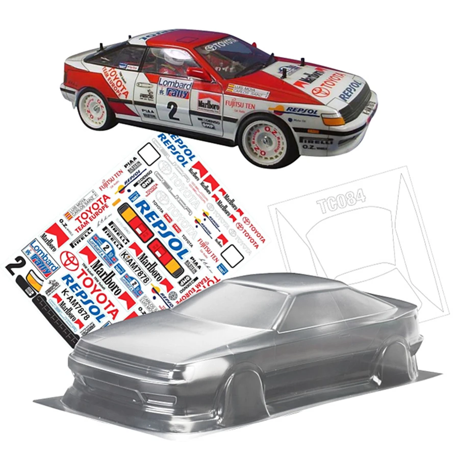 Toyota Celica Gt 4台のrcカー 透明なボディ 258mmホイールベース 1 10 Rcドリフトカー用 電気自動車 Aliexpress おもちゃ ホビー
