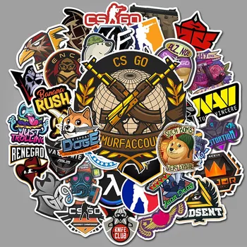 50pcs Csgo מדבקת מדבקת חבילה אנימה מדבקות לילדים ילדים גיטרה פחיות מקרר רכב סקייטבורד מדבקות מזוודת אופנוע