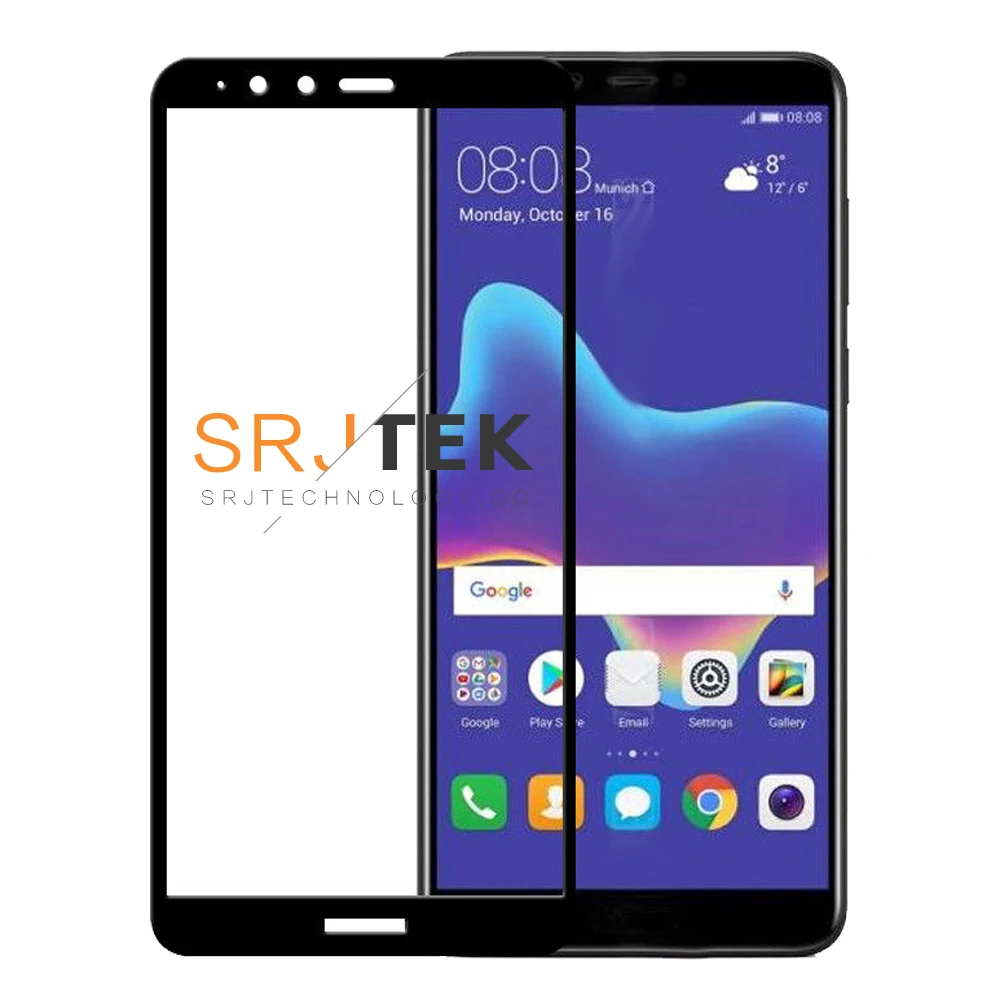 SRJTEK для huawei Y5 Y6 Y7 Y9 2018 закаленное стекло Защитная пленка экрана стеклянная