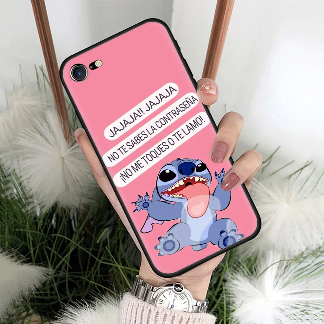 Мягкий силиконовый чехол для iPhone 11 Pro Max XS XR X SE 5 5s 7 8 6 6s Plus черный телефона Лило