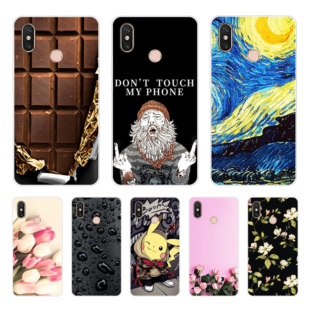 

For Xiaomi mi Max 3 Case Cover Cat Dog Fish Animal Cartoon Soft TPU Silicone Cover For Xiaomi mi Max 3 Max3 6.9" Protective Case