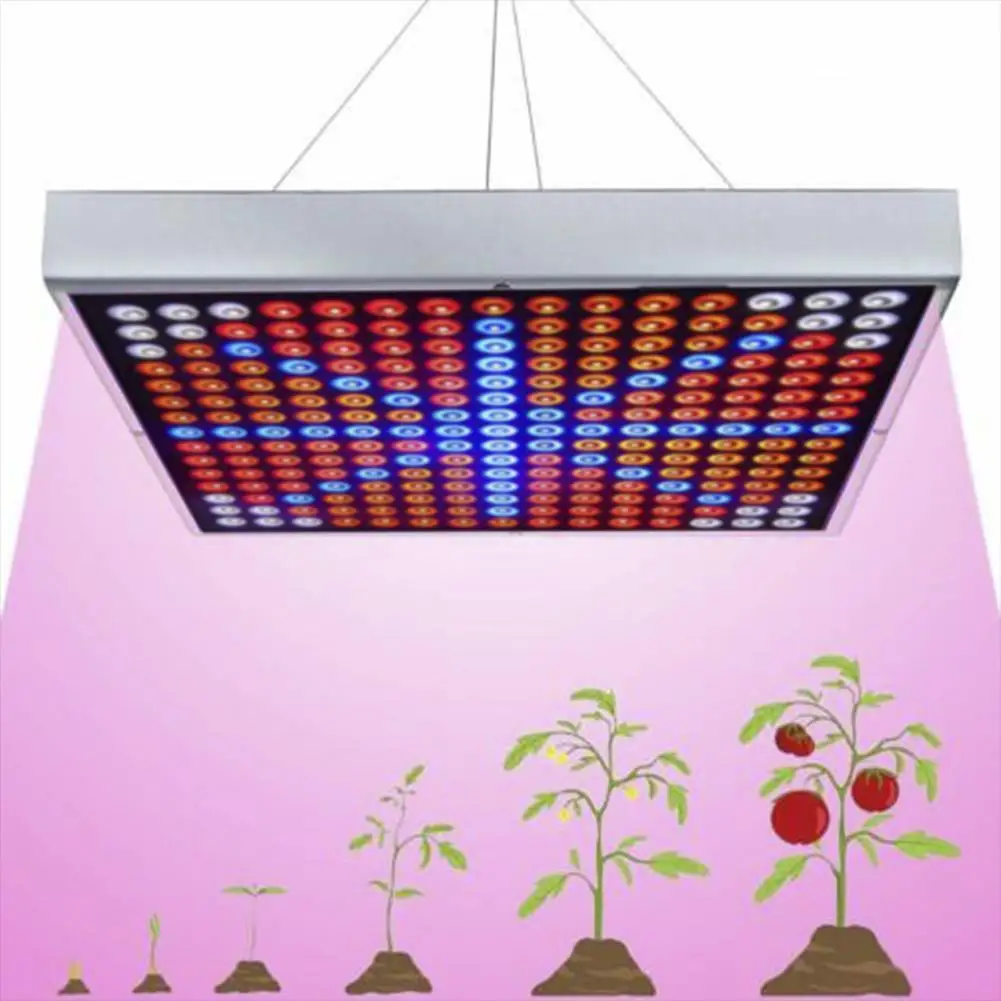600W 255LED AC 85-265V квадратный растущий светильник Панель долгий срок службы для выращивания растений 85-265V светильник растут светильник Наборы 600 светать светильник