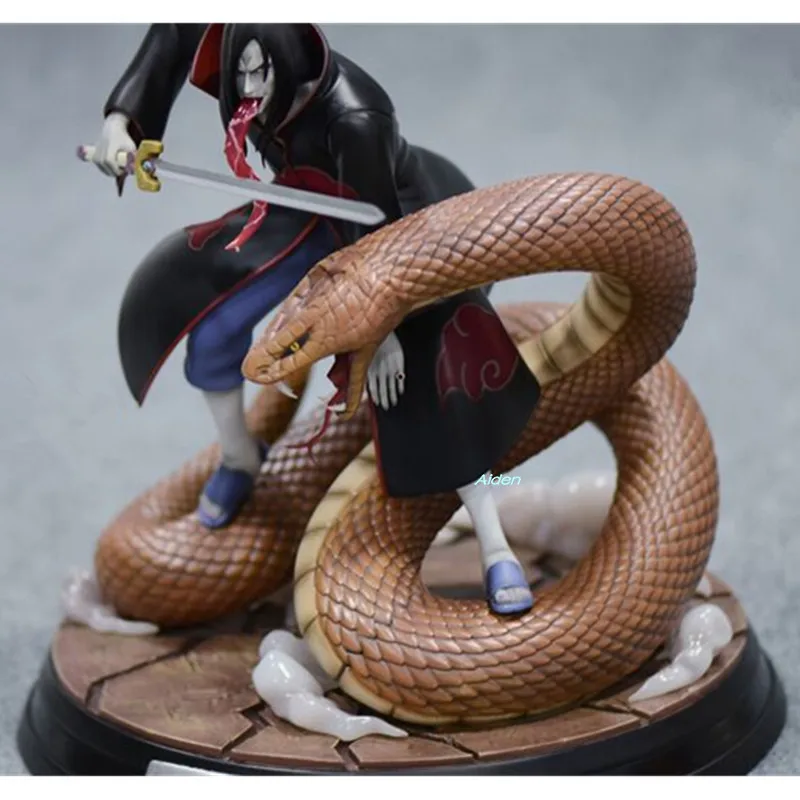11 "Статуя Наруто племя огня бюст Акацуки Orochimaru полноразмерный портрет GK экшн Коллекционная модель игрушечная коробка 28 см Z2824