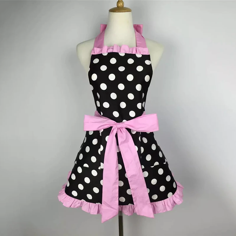Vintage Sweetheart Aprons Polka Dot Cotton Overalls Superior Gift for Kitchen 