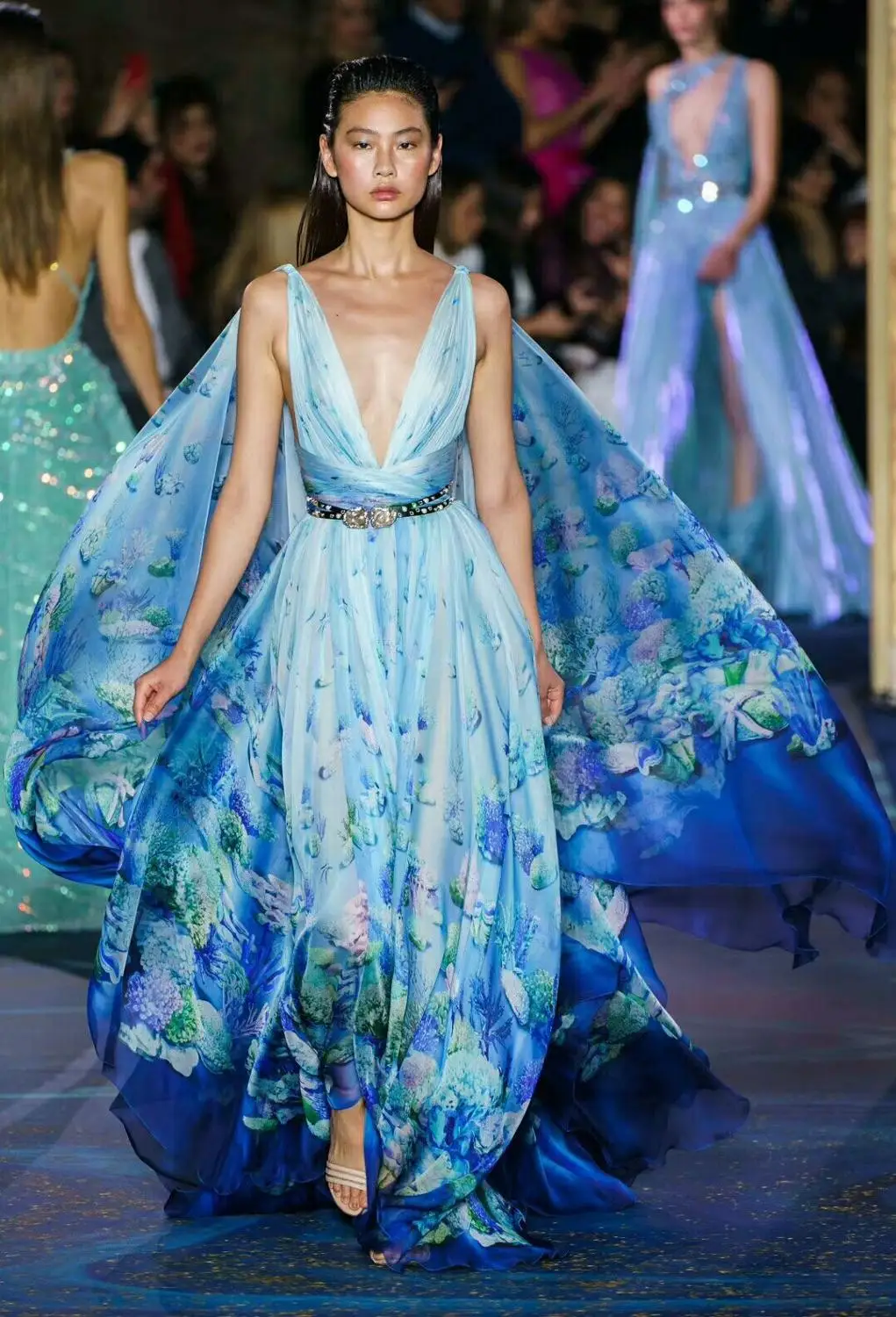 Новое женское синее платье с v-образным вырезом без рукавов Bodycon Vestido знаменитости вечернее Бандажное платье