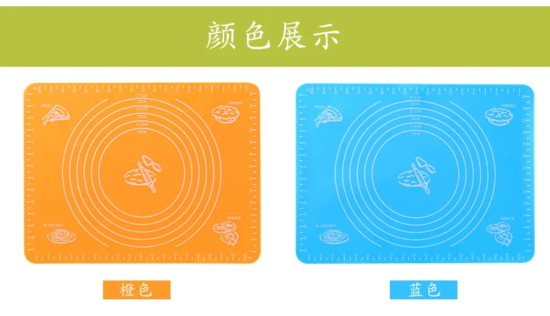 Пищевой высокотемпературный силикагелевый коврик толстый нескользящий пояс измерительный коврик для теста инструмент для выпечки