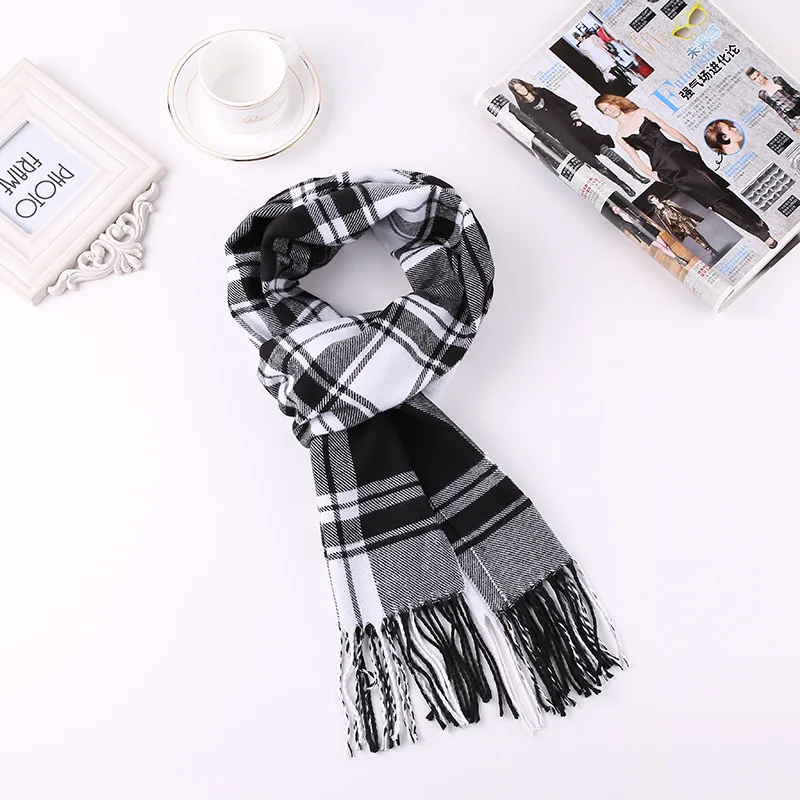 mens cotton scarf 2020 designer scarf for men warm winter neck scarfs Luxury brand plaid cashmere men's scarf  casual Male Bufandas Hombre mens infinity scarf Scarves