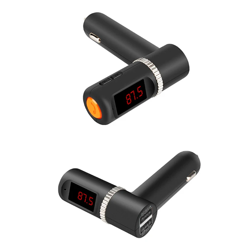 Автомобильное зарядное устройство Aux передатчик FM для автомобиля Bluetooth двойной USB